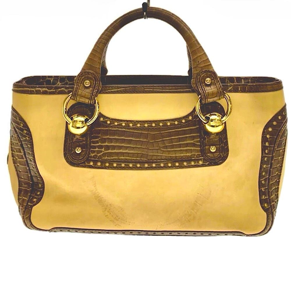 CELINE BOOGIE EMBOSSED CROC BAG- vintage - Picture 2 of 16
